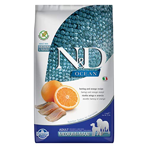 N&D Ocean Dog Herring And Orange Adult Medium & Maxi 2.5Kg
