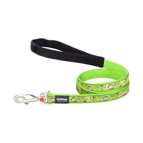 Red Dingo Guinzaglio Per Cane Style Monkey Lime Green 2X120 Cm