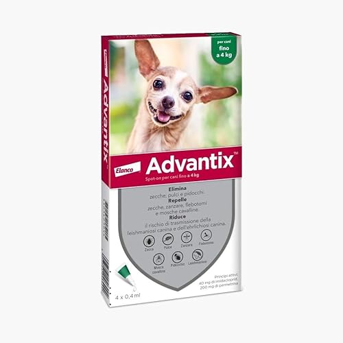 Advantix Pot-On Cani Fino A 4 Kg - Offerta 3 Confezioni