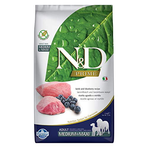 N&D Prime Dog Lamb And Blueberry Adult Medium & Maxi 2.5Kg