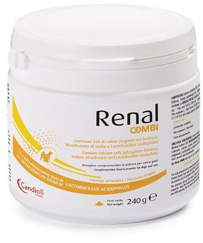 Centrovete Renal Combi 240G Per Cani E Gatti. Mangime Complementare In Polvere, Contiene Sali Di Calcio.