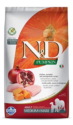 N&D Pumpkin Dog Chicken & Pomegranate Adult Medium & Maxi 2,5 Kg