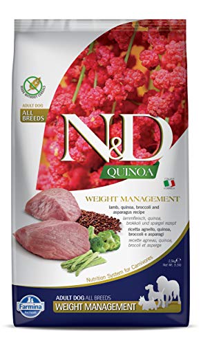 N&D Quinoa Dog Weight Management Lamb & Broccoli Adult All Breeds 2,5 Kg
