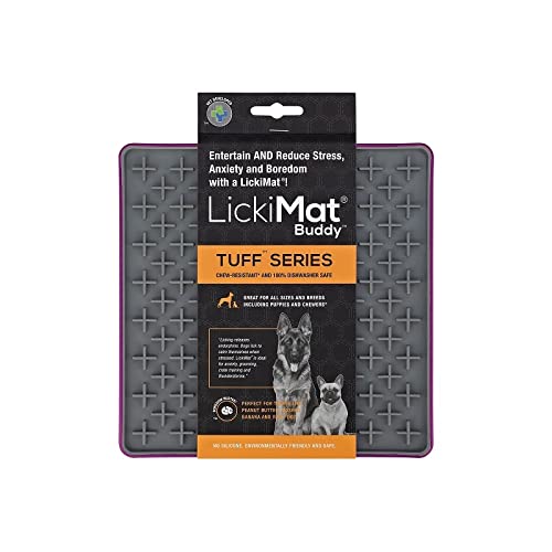 Lickimat Buddy Tuff – 20 X 20 Cm In Diversi Colori, Colore: Viola, Dimensioni: Piccolo – 20 X 20 Cm