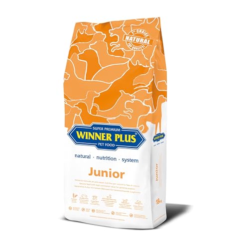 Winner Plus Junior 18 Kg - Alimento Naturale Ad Alto Valore Nutritivo Per Cuccioli In Fase Di Crescita