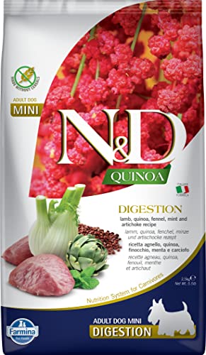 N&D Quinoa Dog Digestion, Lamb & Fennel Adult Mini 2,5 Kg