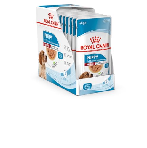 Royal Canin Shn Medium Puppy In Sauce - Wet Puppy Food - 10X140G