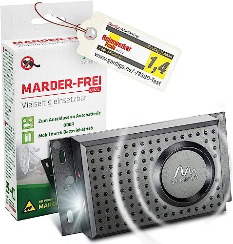 Gardigo® Repellente Ultrasuoni Martore | Dissuasore A Ultrasuoni Per Topi E Ratti | Repellente Scaccia Roditori Mobile Per Auto, Cantina, Garage | Fun