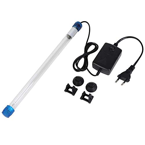 Pssopp Aquarium Filter Uv Sterilizer Lampada Uv Luce Sommergibile Uv Luce Alghe Batteri Killing Lamp Per Acquario Fish Tank (Eu Plug)(11W)
