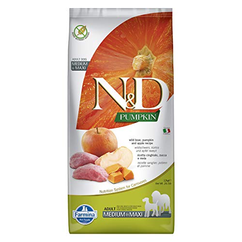 N&D Pumpkin Dog Wild Boar & Apple Adult Medium & Maxi 12 Kg