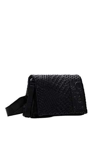 Desigual, Bag_Magna Dortmund Flap 2000 Black Donna, Nero, Einheitsgröße