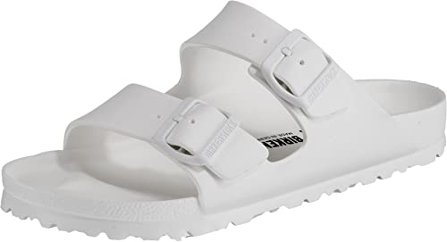 Birkenstock Arizona Eva, Zoccoli Unisex – Adulto, Bianco (White), 39 Eu
