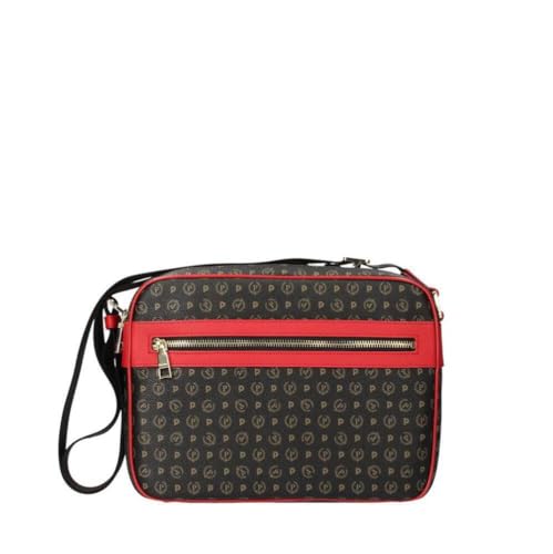 Pollini Borsa Tapiro Donna Nero-Rosso - Te8402Pp02Q1100B