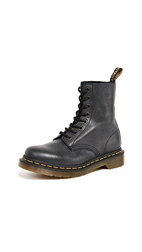 Dr. Martens Pascal Buttero, Bovver Boots Donna, Nero Black Virginia, 38 Eu