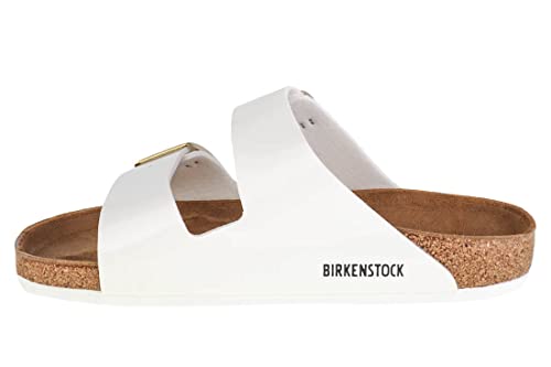 Birkenstock Arizona Birko-Flor, Ciabatte Donna, Bianco, 41 Eu