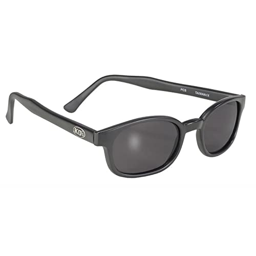 Kd'S 21120 - Occhiali Da Sole Nero Opaco Sportivi E Motociclisti - Portate Da Jax Teller E Samcro Sons Of Anarchy, Nero, Large