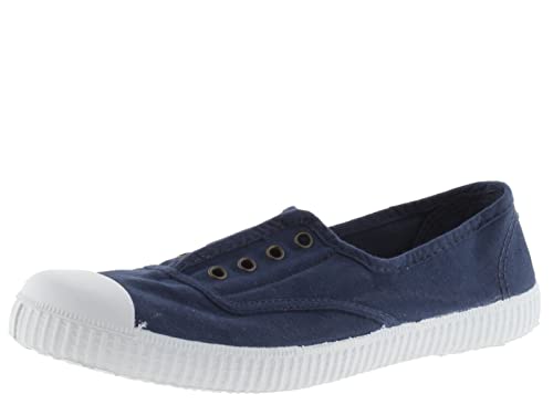 Victoria 106623-Women Scarpe Da Ginnastica 1915 Tela Lavata Drec & Elastico Scarpe Da Ginnastica Donna Marino 41