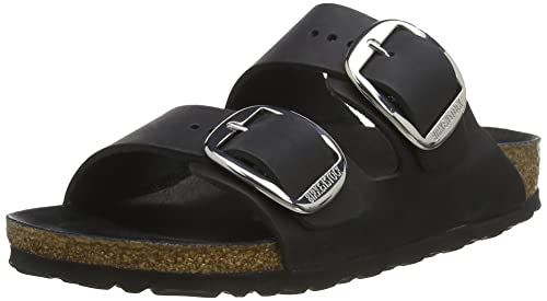 Birkenstock 37, Slides Donna, Black 1011075, Eu Stretta