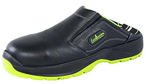 Euroroutier Hybrid Nappa Black Vera Pelle, Ciabatte, Scarpe Antinfortunistiche Certificate S1P-Src (Numeric_40)
