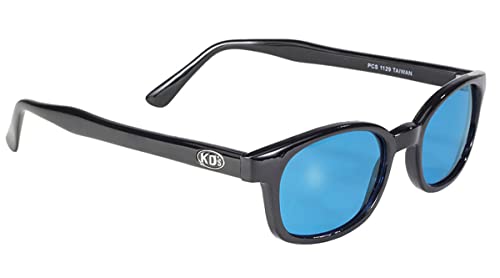 Kd'S X 1129 - Occhiali Da Sole Sportivi E Motociclisti - Uomo E Donna - Si Adattano Sotto Casco Moto Bici Sci - Lenti Turchesi Uv400 - Portate Da Jax 