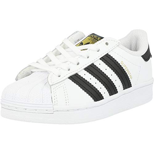 Adidas Superstar C, Scarpe Da Ginnastica Unisex - Bambini E Ragazzi, Cloud White Core Black Cloud White, 29 Eu