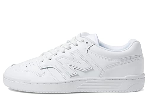 New Balance Sneakers Unisex 480 White, 38.5 (Bb480L3W)