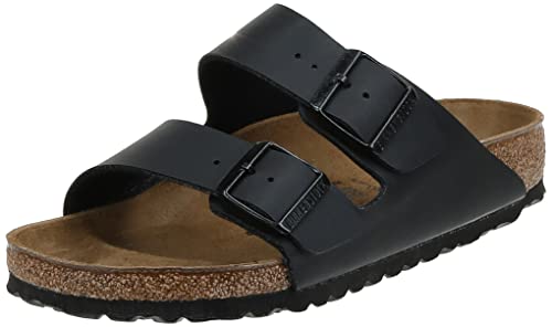 Birkenstock Arizona Birko-Flor, Ciabatte Unisex Per Adulti, Nere (Nere), 44 Eu