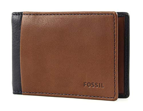 Fossil Ward Money Clip Bifold Navy