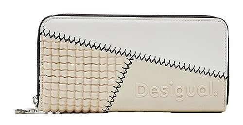 Desigual Mone_Grisom Fiona, Portafoglio Bifold Da Donna, White, 20.5
