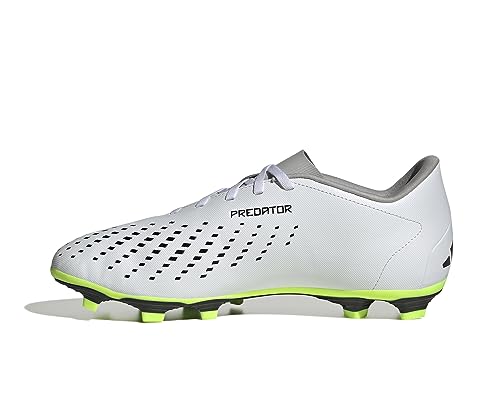 Adidas Predator Accuracy.4 Fxg, Zapatillas Unisex - Adulto, Ftwr White Core Black Lucid Lemon, 44 Eu