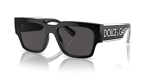 Occhiali Da Sole Dolce & Gabbana Dg 6184 Shiny Black/Grey 52/18/145 Uomo