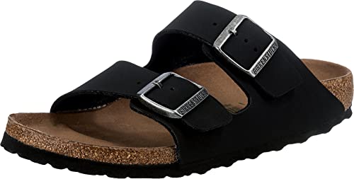 Birkenstock Arizona Vegan, Sandali Donna, Nero, 37 Eu