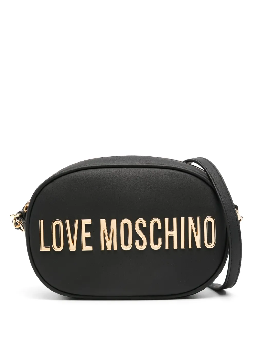 Love Moschino logo-lettering cross body bag - Nero