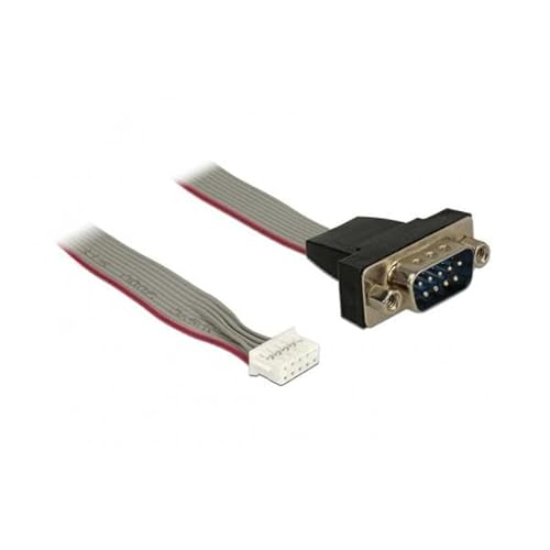 Delock 89632 Cavo Di Interfaccia E Adattatore Rs-232 Db9 9 Pin Serial Rs-232 Nero, Grigio, Rosso