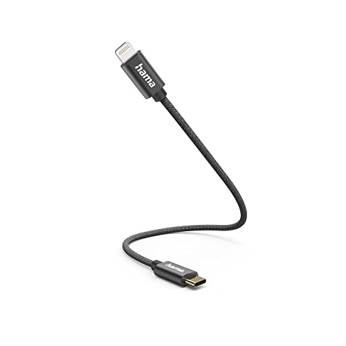 Hama Cavo Di Ricarica Usb Usb 2.0 Apple Lightning, Spina Usb-C® 0,2 M, Nero 00201601