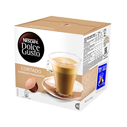 Nescafé Dolce Gusto Cortado Espresso Macchiato Caffè - 3 Confezioni Da 16 Capsule