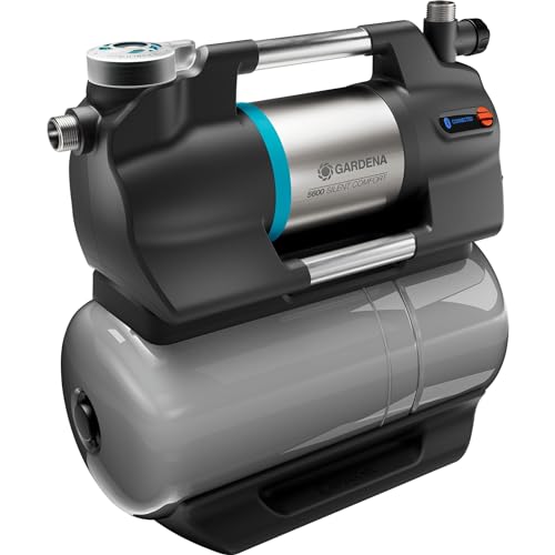 Gardena Autoclave 5600 Silentcomfort: Pompa Con Serbatoio D’Acqua Di 25 L E Filtro Integrato, Portata 5600 L/H, Protezione Da Funzionamento A Secco, M