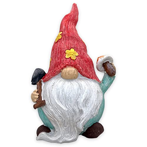 Mijoma Gnome Gnome Dwarf - Nano Da Giardino, Decorazione Da Giardino, Motivo Gnomo, Per Il Giardino, Decorazione Per La Casa, Per Il Balcone (Giacca B