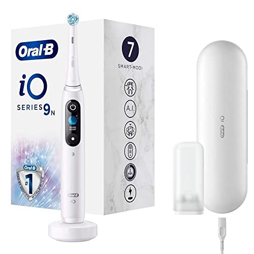 Oral-B Io 9 - Spazzolino Elettrico Con Tecnologia Magnetica, Microvibrazioni, 7 Programmi Di Pulizia E Display A Colori, Custodia Da Viaggio