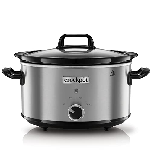 Crockpot Pentola Per Cottura Lenta, Slow Cooker, Capienza 3.5 Litri, Fino A 4 Persone, 2 Impostazioni Cottura E Funzione Mantenimento In Caldo, 210 W,