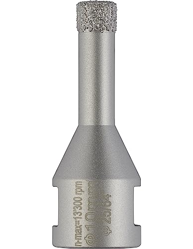 Bosch Professional 1X Fresa Diamantata Best For Ceramic Dry Speed, Foratura A Secco Della Ceramica Dura, Ø 10 X 30 Mm, Accessorio Smerigliatrice Angol