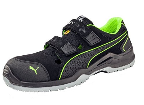 Puma Pu644300-44 Scarpe Esd Di Sicurezza, Nero/Verde, 44