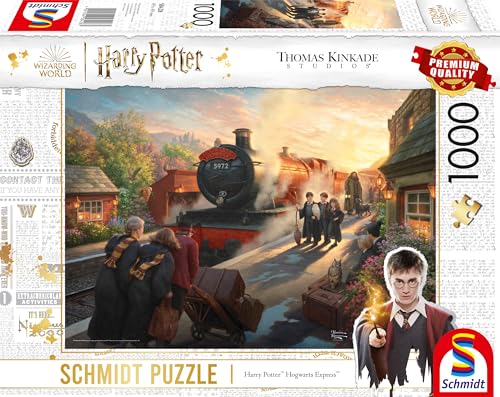 Schmidt Spiele 58428 Thomas Kinkade, Wizarding World, Harry Potter, Hogwarts Express, Puzzle Da 1000 Pezzi, Multicolore