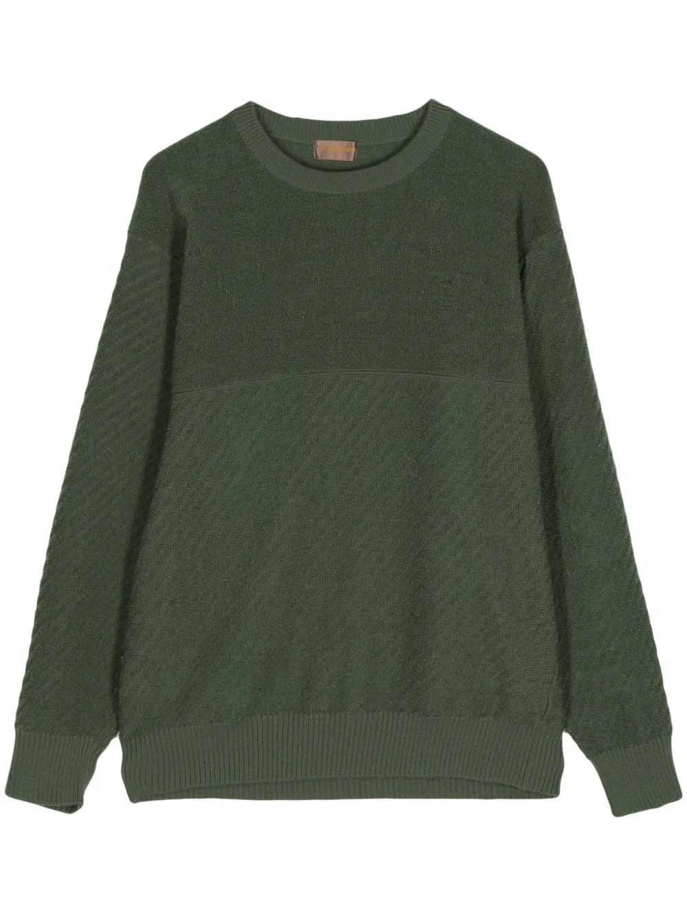 Saint Laurent Pre-Owned striped wool jumper - Verde