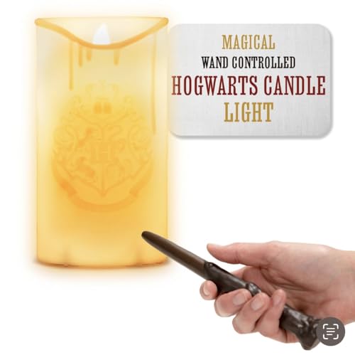 Paladone Hogwarts Candle Light With Wand Remote Control, Officially Licensed Harry Potter Merchandise, Black (Pp9563Hp)