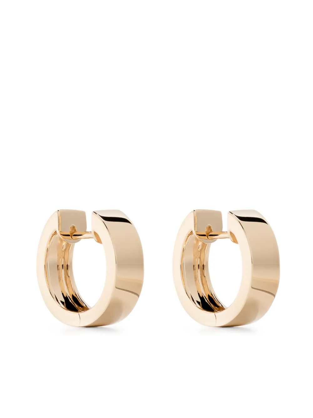 Anita Ko 18kt yellow gold wide huggie-hoop earrings - Oro