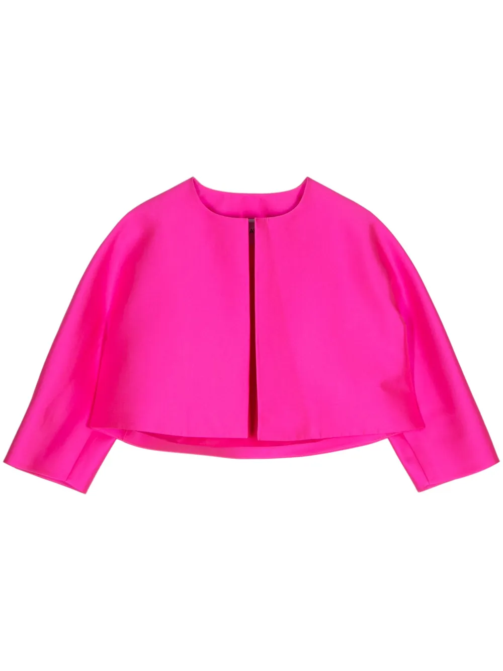 Dice Kayek satin cropped jacket - Rosa