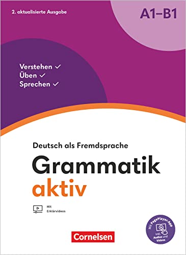 Grammatik Aktiv A1-B1 - Übungsgrammatik: Deutsch Als Fremdsprache - Verstehen, Üben, Sprechen - Inkl. Pageplayer-App