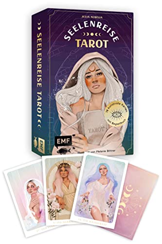 Tarot-Kartenset: Seelenreise Tarot: 78 Kunstvoll Illustrierte Karten Mit Goldrand Und Begleitbuch