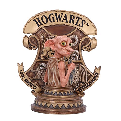 Nemesis Now Fermalibri Harry Potter Dobby Con Licenza Ufficiale, Oro, 20 Cm